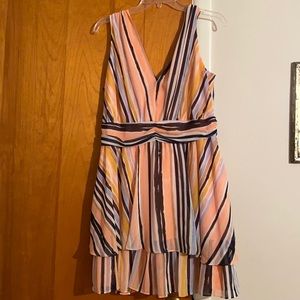 BAR III Pastel Striped Dress - Size 12